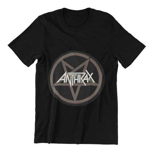 Polera Unisex Anthrax Heavy Metal Musica Logo Star Estampado