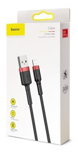 Cable Usb-a A Lightning Reforzado Carga Rápida 3 Metros
