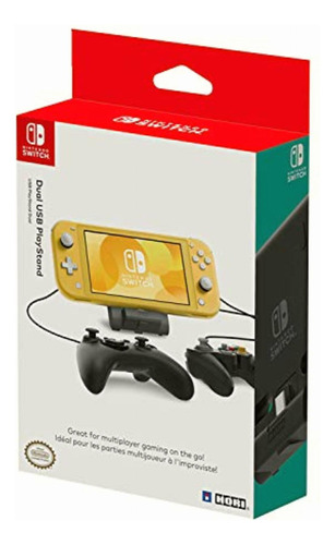 Hori Playstand Usb Doble Para Nintendo Switchlite De Hori