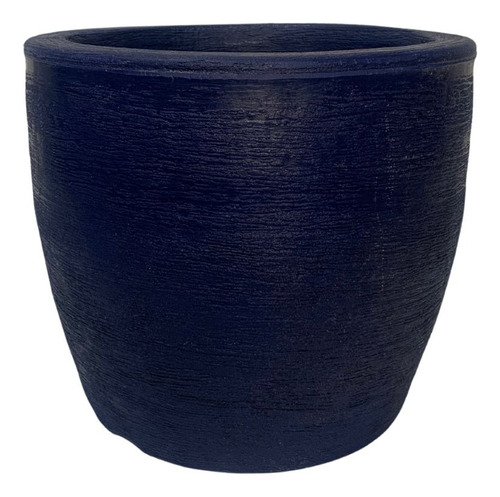 Vaso Redondo Para Plantas Moderno 20x23 De Polietileno 7l Cor Azul