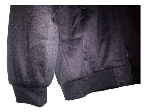 Sudadera Afelpada De Cierre Y Capucha, Talla S, Color Negro