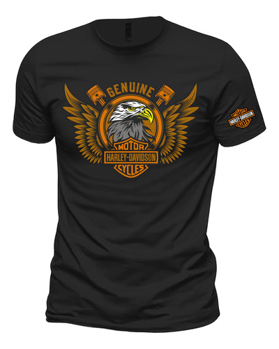 Playera Harley Genuine Cuello Redondo