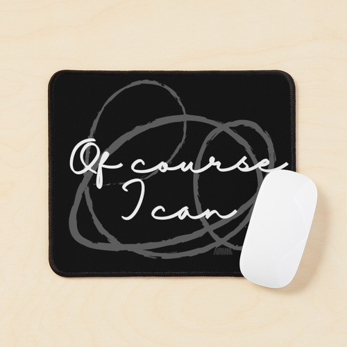 Imagen 3 de 4 de Pad Mouse Flexible Superficie Tela Regalo Palabras Frases