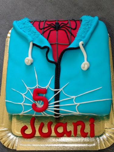 Torta Cumpleaños Fiestas Spiderman Hombre Araña 3d