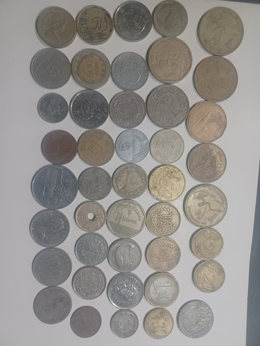 Monedas Diferentes Países Lote 43 Piezas 