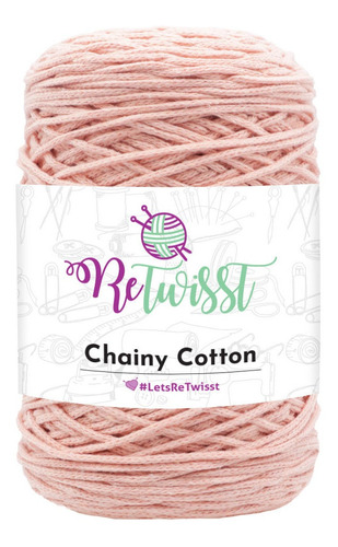 Chainy Cotton Retwisst - Rosado Cítrico ( Algodón Trenzado) 