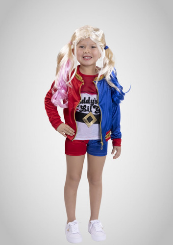 Disfraz Harley Quinn (incluye Peluca) Niña