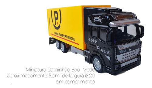 Miniatura Caminhão  Baú Escala 1/32 Cabine De Metal