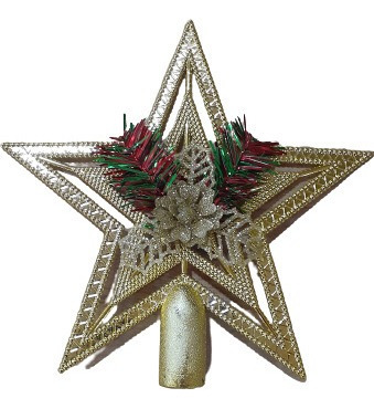 Estrella Para Árbol De Navidad 19 X 18 Cm 