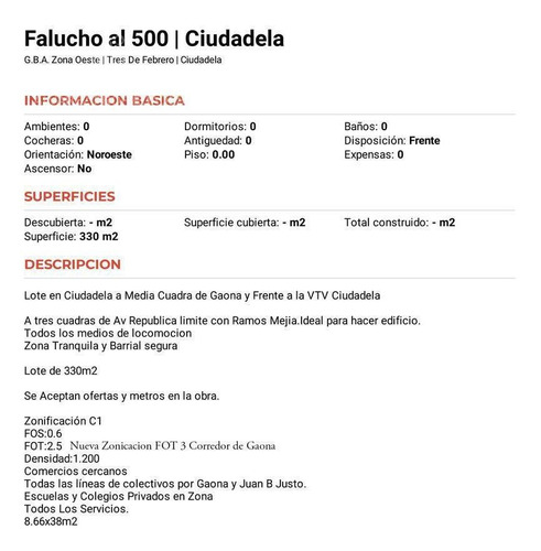 Imagen 3 de 9 de Terrenos En Venta En Ciudadela Ideal Constructor.