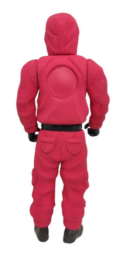 Imagen 5 de 6 de Figura El Juego Del Calamar Guardia Rojo Mascara Cuadrado