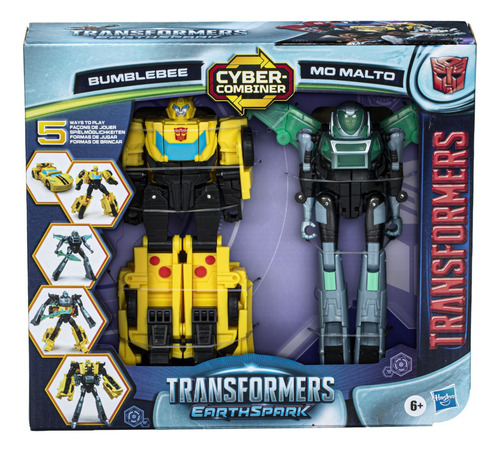Transformers Earthspark- Figuras Terran Bumblebee Y Mo Malto