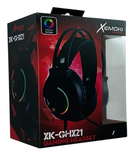 Imagen 5 de 7 de Auricular Gamer Rgb Mic Flexible Pc+ps4 Xemoki Xk-ghx21