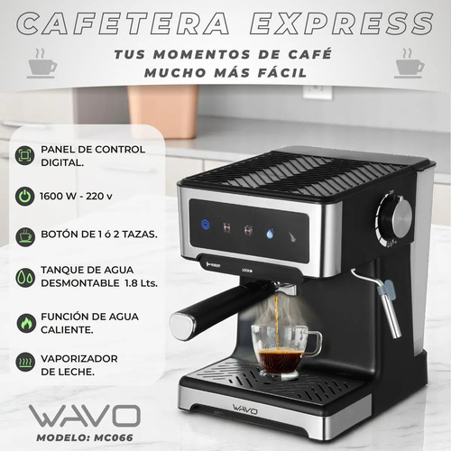 Combo Freidora De Aire 1052 + Cafetera Mc066