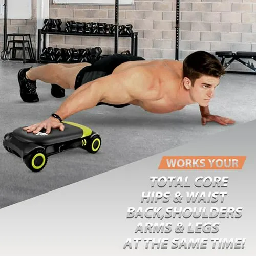 Rodillo Abdominal Wonder Core Con Soporte Para Codos Y Rodil