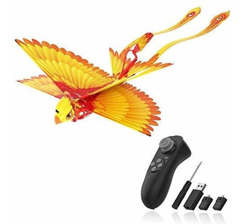 Hanvon Go Go Bird Flying Toy, Mini Rc Flying Bird Helicópte