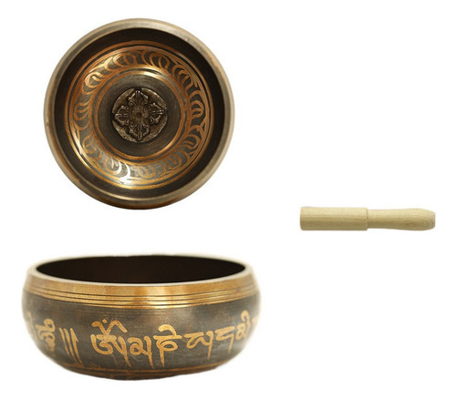 Taça De Som Musical Budista Tibetana Feita À Mão