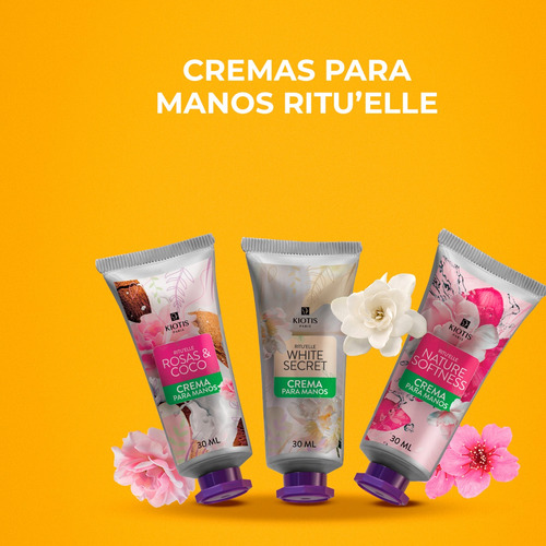 Stanhome Kiotis Ritu Elle Crema D Manos 30 Ml Elige Tu Aroma Fragancia Rosas/Coco