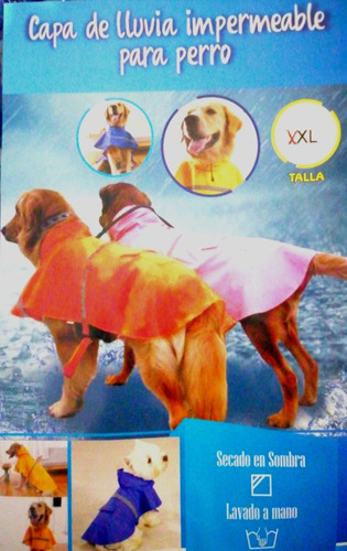 Capa Impermeable Para Perro Talla Xxl 