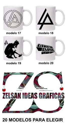 Tazas De Linkin Park De Zelsan Ideas Graficas. 4x1