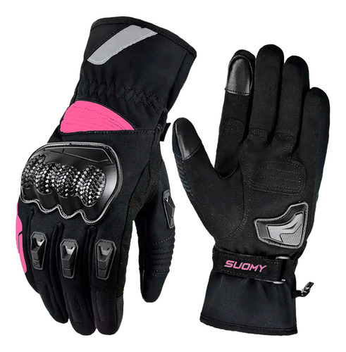 Guantes 100% Impermeables Marca Suomy Táctil Térmico Dama