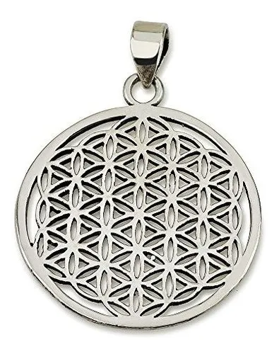comprar Flor De La Vida Colgante Plata De Ley 925 Geometría Sagrada
