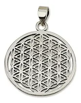 Comprar Flor De La Vida Colgante Plata De Ley 925 Geometría Sagrada