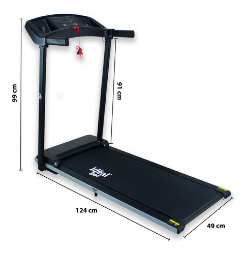 Imagen 4 de 4 de Caminador Eléctrico 1.75 Hp 12 Km Plegable Lo Ideal