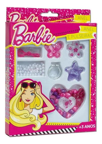 Kit Anel E Pulseiras Da Barbie 8111-8
