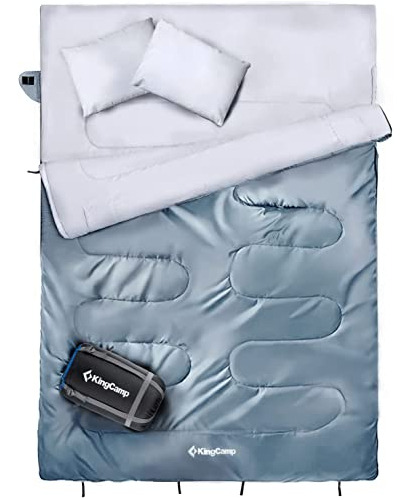 Kingcamp Double Sleeping Bag For 3 Season Backpacking Campin