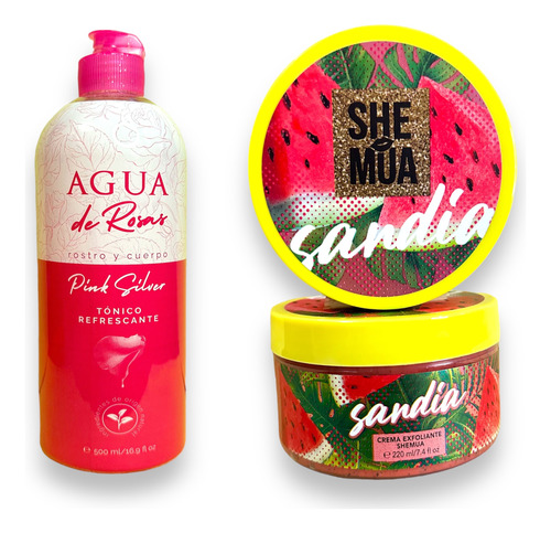 Agua De Rosas +crema Exfoliante - mL a $103