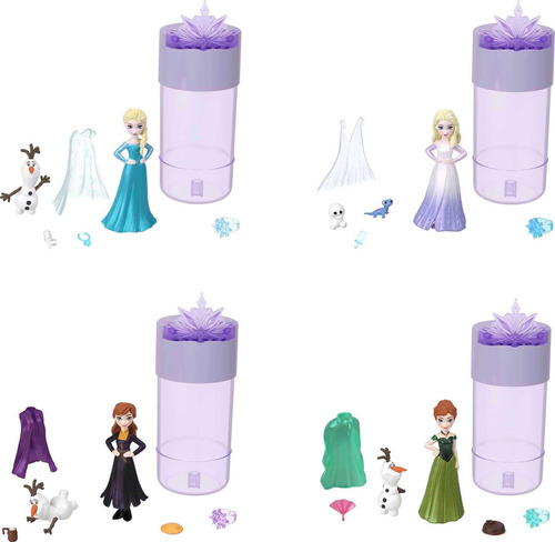Disney Frozenl Snow Color Reveal Small Doll Con 6 Sorpresas