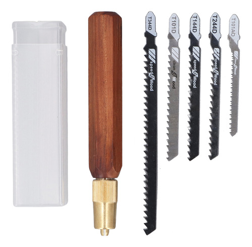 Kit De Sierra Manual Para Carpintería Con Mango De Palisandr