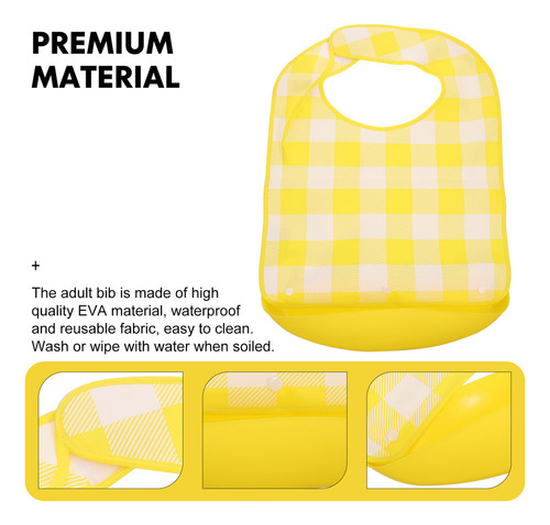 Delantal De Babero Reutilizable Con Protectores De Ropa