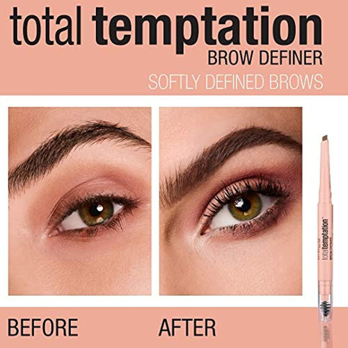 Imagen 4 de 5 de Lápiz Definidor De Cejas Total Temptation De Maybelline Rubi