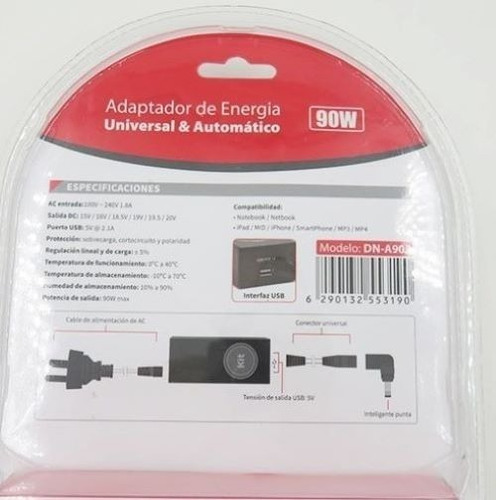 Cargador Notebok Automatico 90w 10pin 90w Usb Titan Belgrano