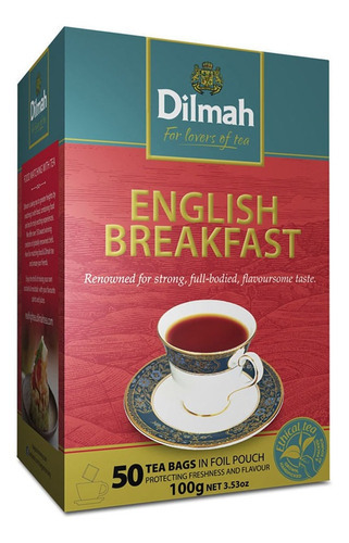 Té Negro Dilmah English Breakfast 50 Bolsitas