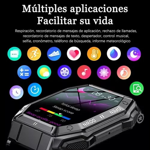 Reloj Inteligente De Llamada Bluetooth Resistente Al Agua