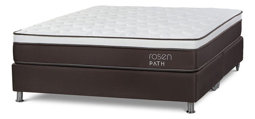 Cama Box Tarima Path Brown Queen 160 X 200 Cm Rosen