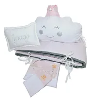 Comprar Set Cuna Funcional Sabanas Cabecer Nube  Chichonera Y Almoha