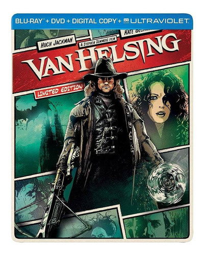 Van Helsing Steelbook Pelicula En Blu-ray + Dvd + Copia Dig