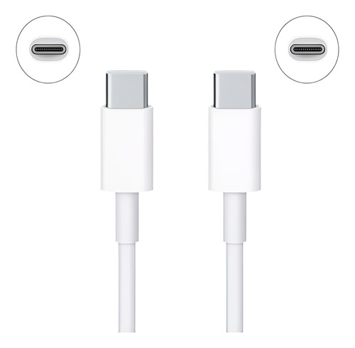 Cargador De 20 W Original iPhone Tipo C+ Cable Usb- C 1 Mtro