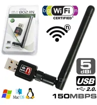 Comprar Adaptador Placa De Red Wi-fi Usb 150mbps Antena 5dbi Desmont