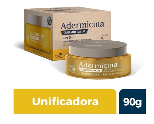 Crema Adermicina Unificadora Niacinamida Vitamina E X 90g 
