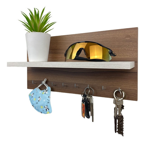 Imagen 3 de 10 de Porta Llaves Organizador De Pared Moderno Perchero Ganchos