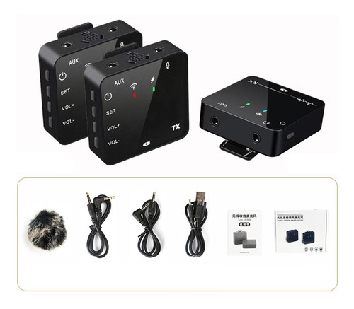 Receptor Transmisor Profesional De Micrófono Lavalier
