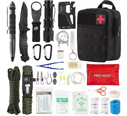 323pzs Kit De Supervivencia Emergencia Portátil Para Camping