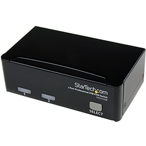 Startech.com Conmutador Kvm Usb Vga De 2 Puertos - Conmutado