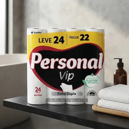 Papel Higiênico Folha Dupla 30m Personal