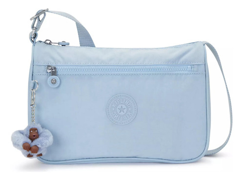 Bolsa Handbag Kipling Callie De Nailon  Bayside Blue Con Correa De Hombro Mismo Color De Bolsa